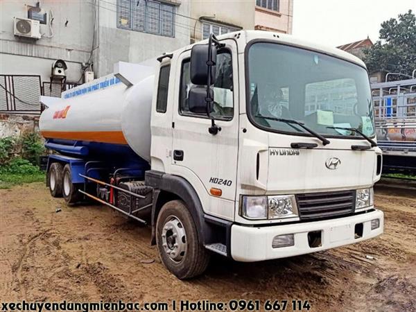 Xe téc chở xăng dầu 18 khối Hyundai HD240